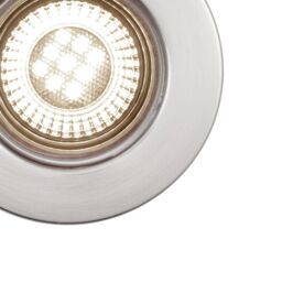 GoodHome Drexler Satin Nickel Effect Fixed Led Fire-Rated Neutral White Downlight Ip65, Pack Of 10 - thumbnail 4
