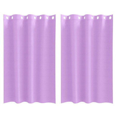 Berkfield Modern Curtains With Curtains 2 Pcs Purple 175 X 140 Cm Polyester