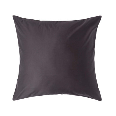Homescapes Dark Charcoal Grey Continental Egyptian Cotton Pillowcase 1000 Tc, 80 X 80 Cm - image 1