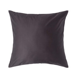 Homescapes Dark Charcoal Grey Continental Egyptian Cotton Pillowcase 1000 Tc, 80 X 80 Cm