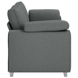 Vidaxl Sofa With Cushion Dark Grey 219 X 77 X 82 Cm Fabric - thumbnail 6