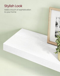 LEDREM Wall Shelf, Floating Shelf, Wall Mounted, 20 X 40 X 3.8 Cm, For Picture Frames, Wall Decor, Living Room, Study, Kitchen - thumbnail 7