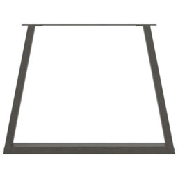 Berkfield Dining Table Legs V-Shape 3 Pcs Anthracite 100X(72-73.3) Cm Steel - thumbnail 5