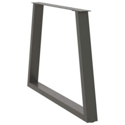 Berkfield Dining Table Legs V-Shape 3 Pcs Anthracite 100X(72-73.3) Cm Steel - thumbnail 4