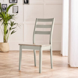 Furniturebox Uk Lynton Small White & Light Grey Wooden Dining Table & 4 Grey Dining Chairs - thumbnail 6