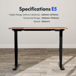 Flexispot Classic Height Adjustable Desk Series Frame E5 In Black - thumbnail 3