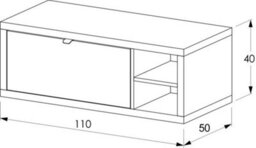 Affine Bathroom Wall Hung Vanity Unit White Basin Cabinet Storage Drawer Shelf 1100mm - thumbnail 8