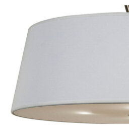 Luminosa Lighting Luminosa Ninette Semi Flush 4 Light E27, Antique Brass With Ivory White Shade - thumbnail 5