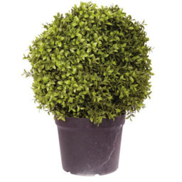 Bloom Artificial Medium Boxwood Ball Topiary In Nursery Pot - Faux Fake Realistic Green Plant - Measures H45Cm X 30Cm Diameter - thumbnail 2