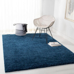 Smart Living Shaggy Soft Thick Area Rug, Living Room Carpet, Kitchen Floor, Bedroom Soft Rugs 60Cm X 110Cm - Ink - thumbnail 1