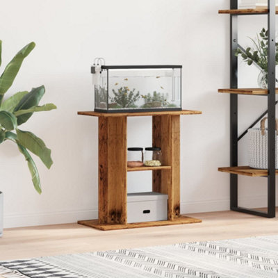 Walplus Old Wood Aquarium Stand 60X30X60 Cm Engineered Wood (Stand Only) - image 1