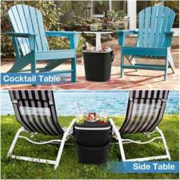 Costway 15 L Outdoor Cool Bar Table Patio Cooler Side Table With Lift Top Lid - thumbnail 6