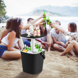 Costway 15 L Outdoor Cool Bar Table Patio Cooler Side Table With Lift Top Lid - thumbnail 8