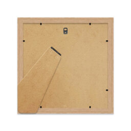 "9X9"" Oak Picture Frame - 9X9"" Square Frame With 7X7"" Mount For 9X9""/7X7"" Pictures Moderrn Style Thin Edge, 1 Pack" - thumbnail 3
