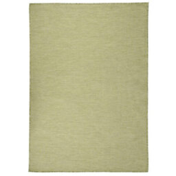 Berkfield Outdoor Flatweave Rug 140X200 Cm Green