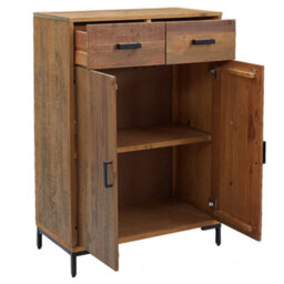 Walplus Shoe Rack 75X40X110 Cm Solid Pinewood - thumbnail 4