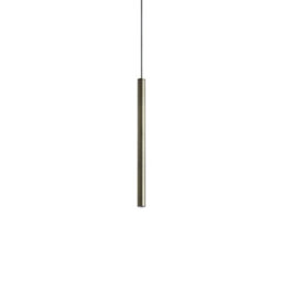 Ideal Lux Luminosa Look 25Cm Slim Pendant Ceiling Light Brass 1X Led 220Lm 3000K - thumbnail 1