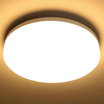 Lepro Bathroom Light Warm White, 15W 1500 Lumen Waterproof Ceiling Lights, 3000K, Ip54, For Kitchen, Bedroom, Utility Room, Porch - image 1