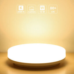 Lepro Bathroom Light Warm White, 15W 1500 Lumen Waterproof Ceiling Lights, 3000K, Ip54, For Kitchen, Bedroom, Utility Room, Porch - thumbnail 2