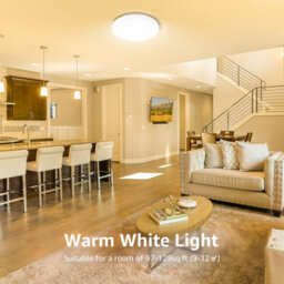 Lepro Bathroom Light Warm White, 15W 1500 Lumen Waterproof Ceiling Lights, 3000K, Ip54, For Kitchen, Bedroom, Utility Room, Porch - thumbnail 4