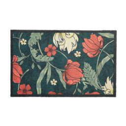 Artsy Doormats William Morris Rose Indoor Washable Doormat 80X50Cm - thumbnail 3