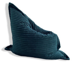 Beautiful Beanbags Large Jumbo Cord Floor Cushion Bean Bag - Teal - thumbnail 1