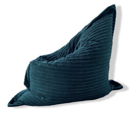Beautiful Beanbags Large Jumbo Cord Floor Cushion Bean Bag - Teal - thumbnail 2