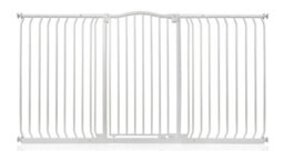 Bettacare Extra Tall Curved Top Dog Gate, 179Cm - 188Cm, Matt White, Extra Tall 100Cm In Height, Pressure Fit Pet Gate - thumbnail 1
