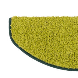 Floordirekt Barcelona Self Adhesive Edged Soft Shaggy Stair Tread Mat For Indoor Stairs Semicircular Green 23.5 X 65 Cm - thumbnail 4