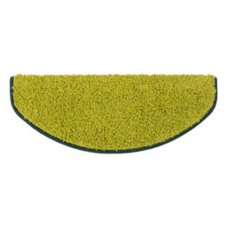 Floordirekt Barcelona Self Adhesive Edged Soft Shaggy Stair Tread Mat For Indoor Stairs Semicircular Green 23.5 X 65 Cm - thumbnail 2