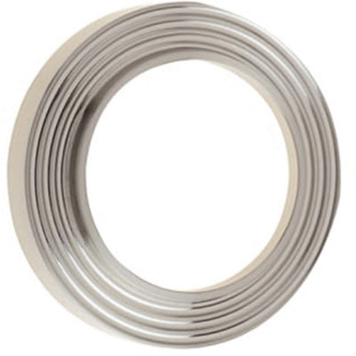 Loops Elegant Reeded Outer Roses For Escutcheons In Satin Nickel Finish - Solid Brass Key Hole Cover - image 1