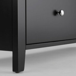 Statement Furniture Brooklyn Black 3 Drawer Chest Of Drawers - thumbnail 3