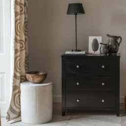 Statement Furniture Brooklyn Black 3 Drawer Chest Of Drawers - thumbnail 1