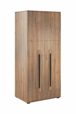 Arte Tulsa Grandson Oak Hinged Wardrobe With Hanging Rail - W900mm X H2040mm X D600mm - image 1