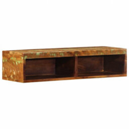 Berkfield Wall-Mounted Tv Cabinet 80X30X19 Cm Solid Wood Reclaimed - thumbnail 1