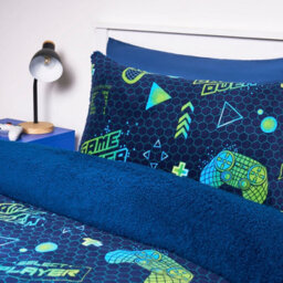 OHS Gaming Fleece Duvet Cover Set Bedding Quilt Warm - thumbnail 2