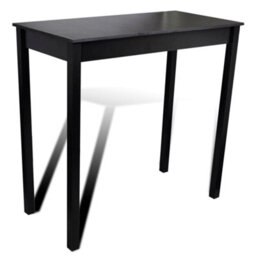 Berkfield Bar Table Mdf Black 115X55X107 Cm - thumbnail 1