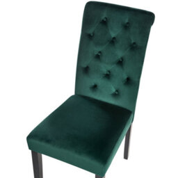 Beliani Set Of 2 Dining Chairs Velva Velvet Dark Green - thumbnail 7