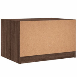 Berkfield Coffee Table With Glass Doors Brown Oak 68X50X42 Cm - thumbnail 8