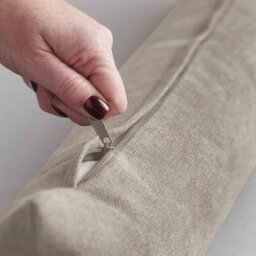 Luxury Living Velvet Chenille Draught Excluder 90Cm X 15Cm X 15Cm Taupe - thumbnail 5
