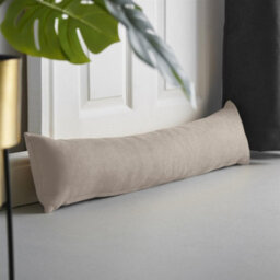 Luxury Living Velvet Chenille Draught Excluder 90Cm X 15Cm X 15Cm Taupe - thumbnail 2