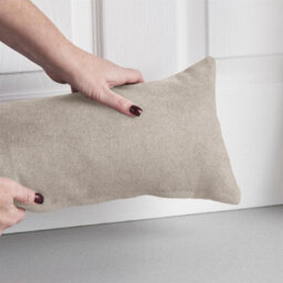 Luxury Living Velvet Chenille Draught Excluder 90Cm X 15Cm X 15Cm Taupe - thumbnail 3