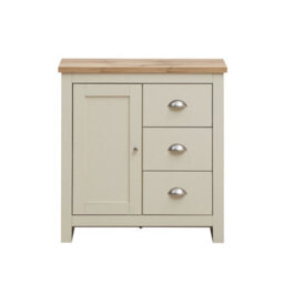 Timber Art Design Lisbon 1 Door 3 Drawer Storage Cabinet Sideboard Cream