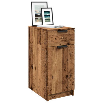 Walplus Desk Cabinet Old Wood 33X50X75 Cm Engineered Wood - image 1