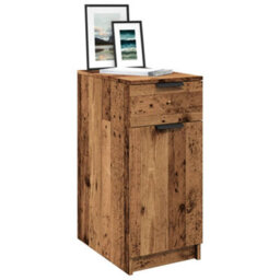 Walplus Desk Cabinet Old Wood 33X50X75 Cm Engineered Wood - thumbnail 1