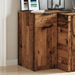 Walplus Desk Cabinet Old Wood 33X50X75 Cm Engineered Wood - thumbnail 4