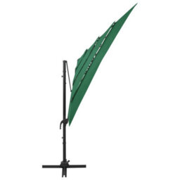 Walplus 4-Tier Garden Parasol With Aluminium Pole Green 250X250 Cm - thumbnail 4