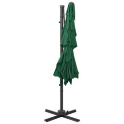 Walplus 4-Tier Garden Parasol With Aluminium Pole Green 250X250 Cm - thumbnail 5