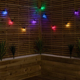 Samuel Alexander Set Of 20 Indoor Outdoor Connectable Festoon Lights With Multi Coloured Leds - thumbnail 9