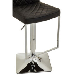 Orsina Baina Black And Gold Bar Stool With Square Base - thumbnail 6
